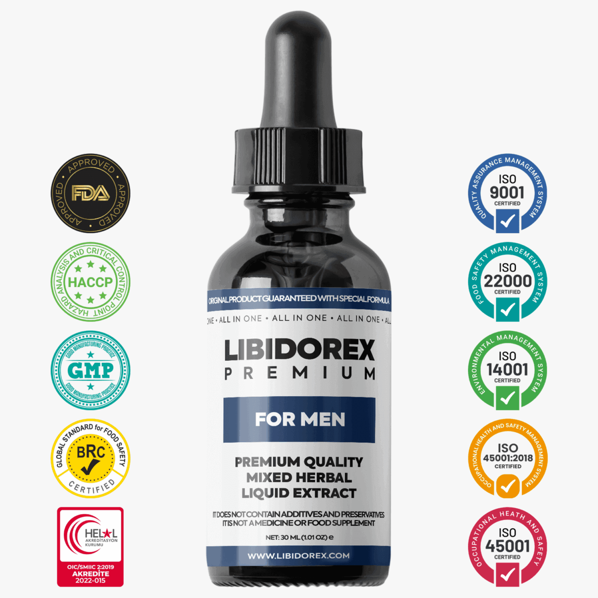 <b>Libidorex Premium For Men 30ML</b> </br></br>Penis Büyütücü ,Sertleştirici, Kalınlaştırıcı, Boşalma Geciktirici, Erken Boşalma ve İktidarsızlık Çözümü, Penis Kaldırıcı, Sperm Arttırıcı, Uzun Süreli Ereksiyon Sağlayıcı, Afrodizyak Etkili, Cinsel Performans Yükseltici</br></br>(Erkekler İçin Hepsi Bir Arada) - Görsel 2