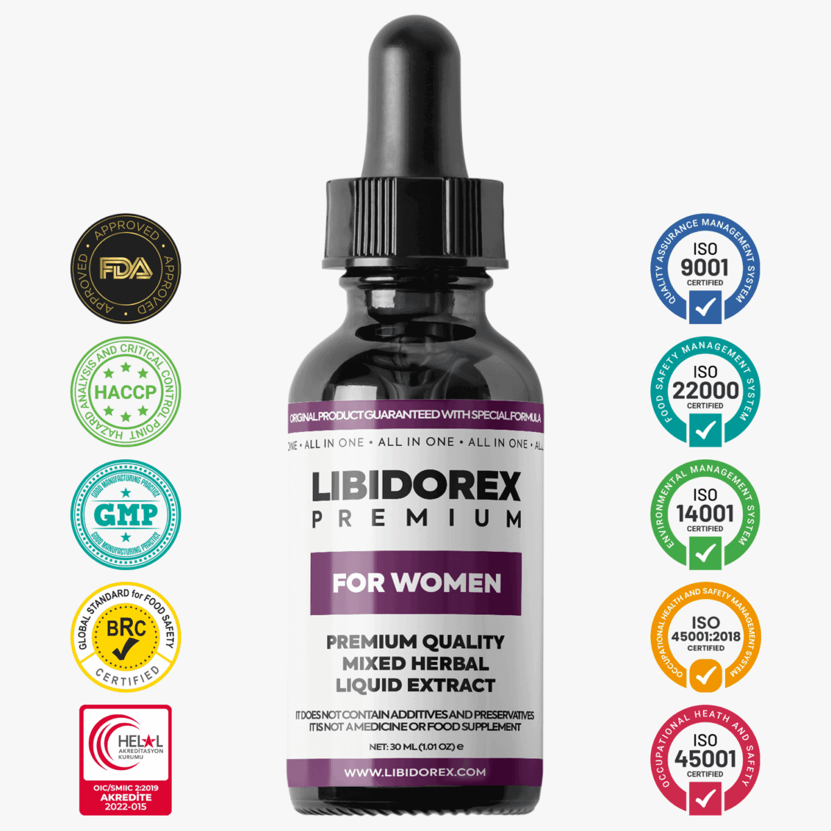 <b>Libidorex Premium For Women 30ML</b> </br></br>Vajina Daraltıcı, Küçültücü, Gençleştirici, Vajina Sıkılaştırıcı, Vajinal Kuruluk Giderici, Vajinal Uyarıcı, Cinsel Haz ve Zevk Arttırıcı, Orgazm Sağlayıcı, Libido Yükseltici, Kayganlaştırıcı, Vajinal Koku Giderici</br></br>(Kadınlar İçin Hepsi Bir Arada) - Görsel 2