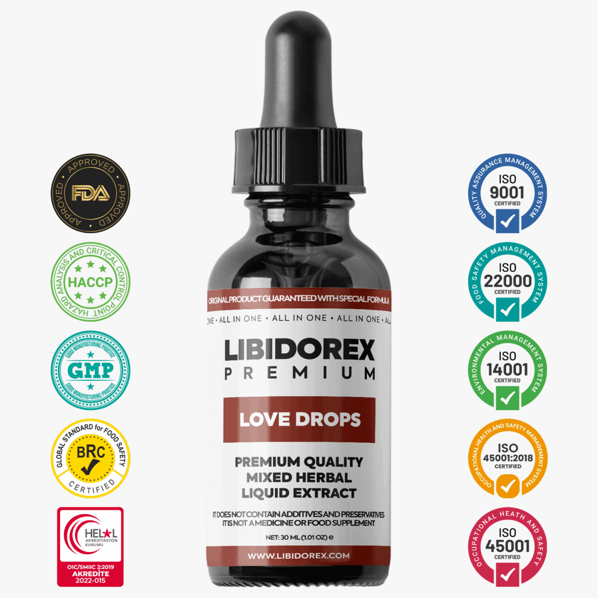 <b>Libidorex Premium Love Drops 30ML</b> </br></br>%100 Etkili Bay & Bayan Azdırıcı, Cinsel Uyarıcı, Cinsel Haz, Cinsel İstek Arttırıcı, Şehvet ve Dürtü Sağlayıcı, Cinsel Tahrik Edici, Libido Yükseltici, Baştan Çıkarıcı, Afrodizyak Etkili, Orgazm İsteği Verici, Cinsel İsteksizlik Çözümü</br></br>(Erkek & Kadın Azdırıcı Damla) - Görsel 2